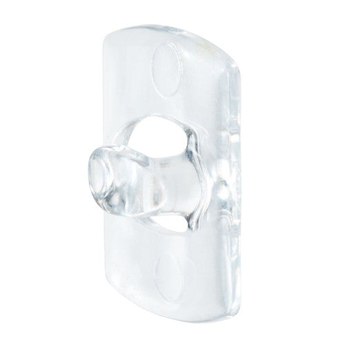 Command Clear Decorating Clips used to hang a string of fairy lights along a wall indoors