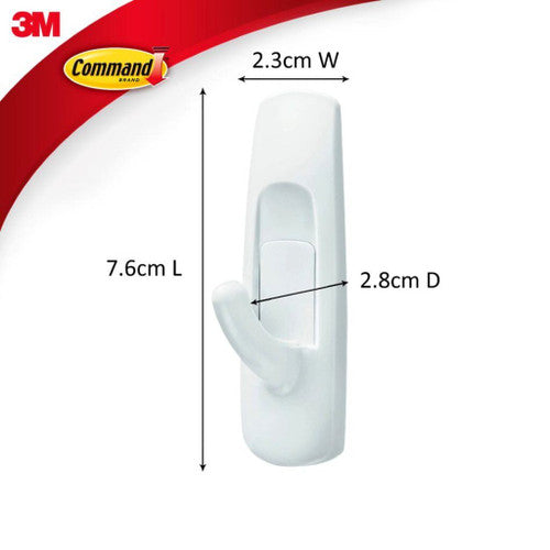 Command Hooks Medium White 2 Pack (1.3kg) - image 3