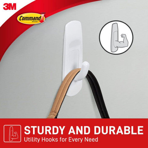 Command Hooks Medium White 2 Pack (1.3kg) - image 5