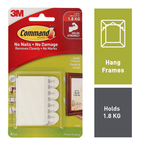 Close-up of Command interlocking fastener strips in white
