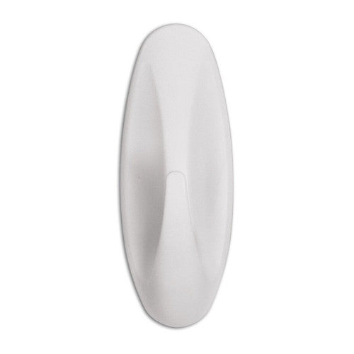 Close-up of Command adhesive strip on the back of a medium towel hook