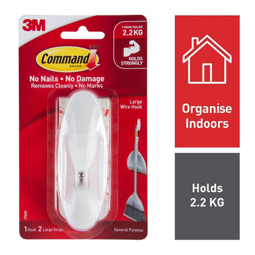 Command Wire Hook Large White 2.2kg - image 2