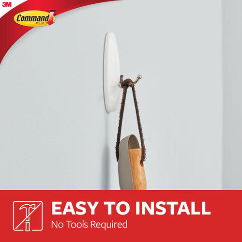 Command Wire Hooks Medium White 2 Pack (1.3kg) - image 7