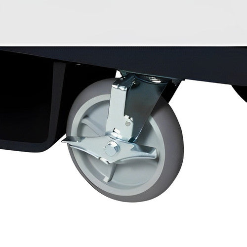 Compass PVC drive wheel replacement part for the 722430 housekeeping trolley on a white background