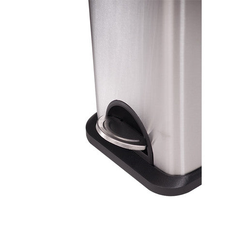 Compass 15L pedal bin with removable inner plastic liner lifted out, showing bin interior