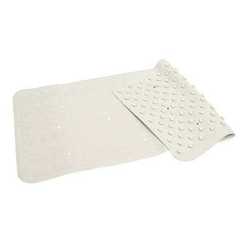 Compass Rubber Bath Mat White Large - image 1