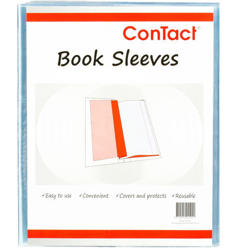 Contact 48859 Book Sleeves 9 x 7 Inch Clear Pack of 5