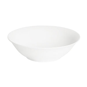 Large white Connoisseur A-La-Carte deep bowl viewed from slightly above, showing the wide glazed interior