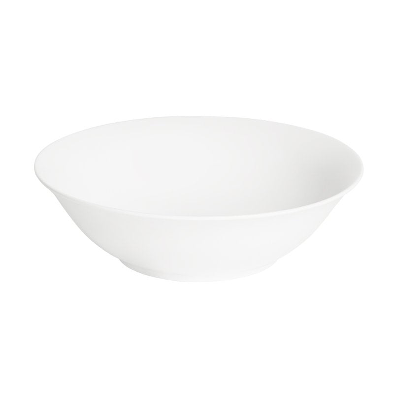 Large white Connoisseur A-La-Carte deep bowl viewed from slightly above, showing the wide glazed interior
