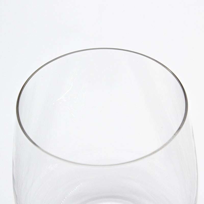 Close-up looking down at the rim of the short Connoisseur Berlin tumbler