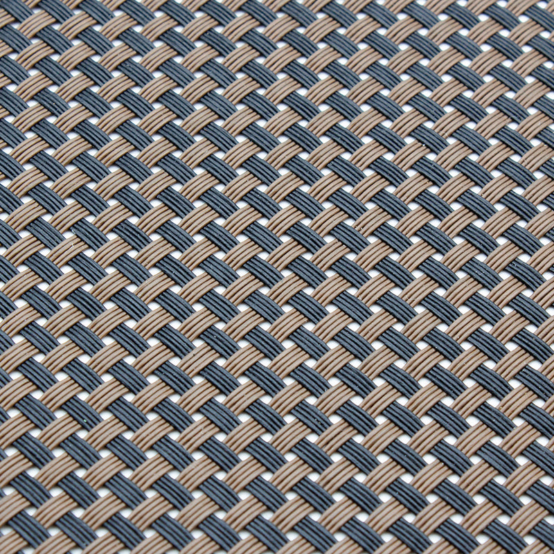 Placemat from above with a fork and knife on the left and a spoon on the right