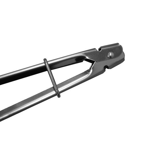 Pack of 12 Connoisseur nylon head tongs laid flat, showing full 23cm length