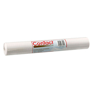 Contact Self-Adhesive Book Cover 100 Mic 15m x 450mm Clear Gloss Carton of 12 - image 1
