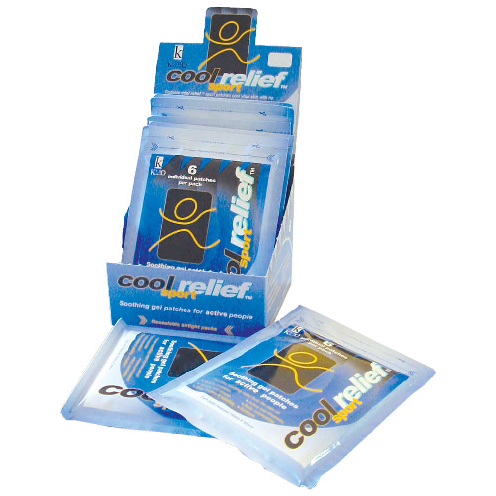 Cool Relief Cold Gel Patches pouch of 6 targeted cold therapy