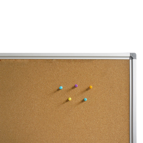 Rapidline Standard Corkboard 2400 x 15 x 1200mm Aluminium Frame