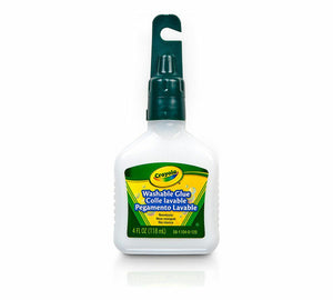 Crayola Washable No-Run School Glue 118ml bottle with clog-resistant applicator tip