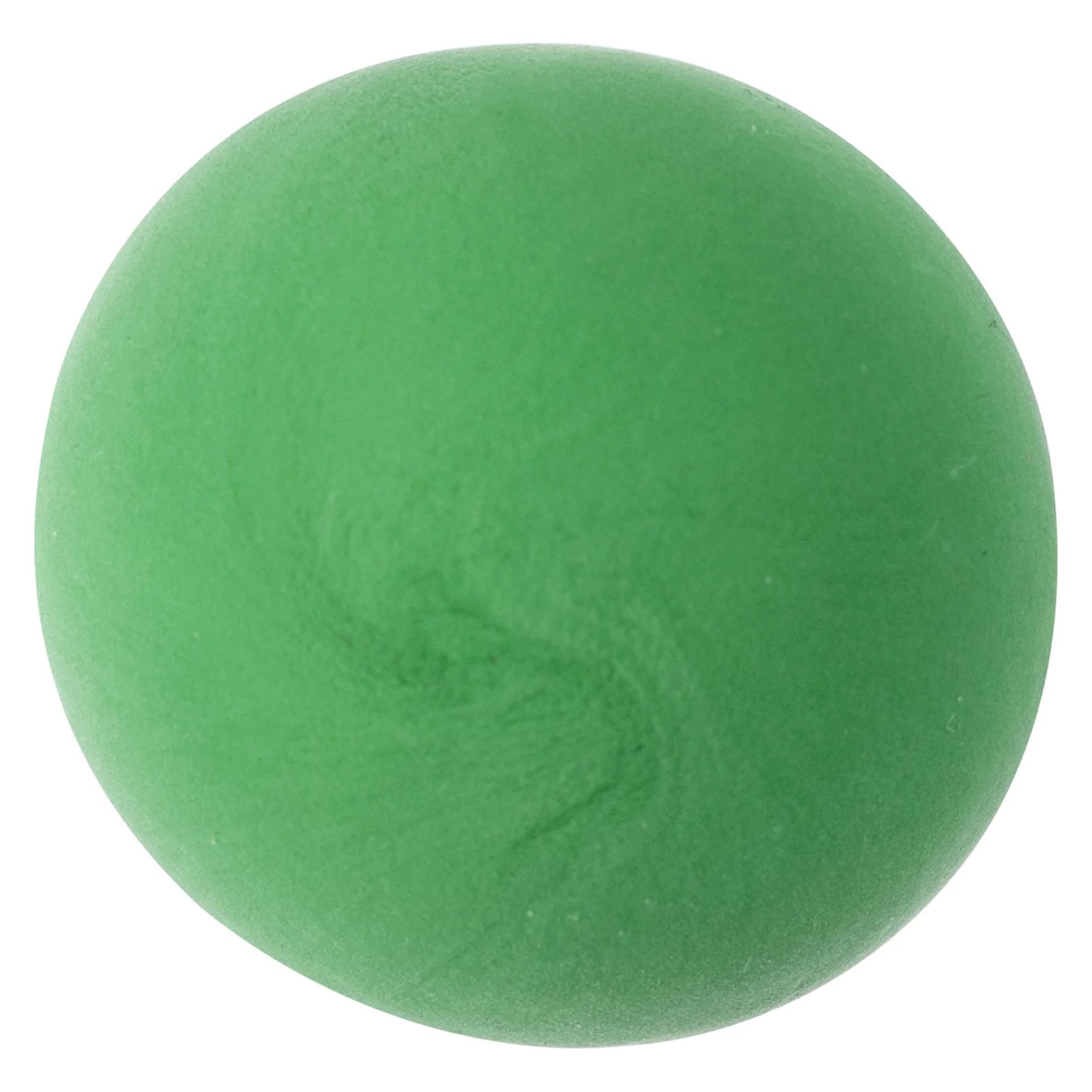 Studio image of a smooth sphere of light green CreativeClay against a neutral background. The image emphasises the bright colour, soft consistency and easy to mould texture suitable for creative projects.
