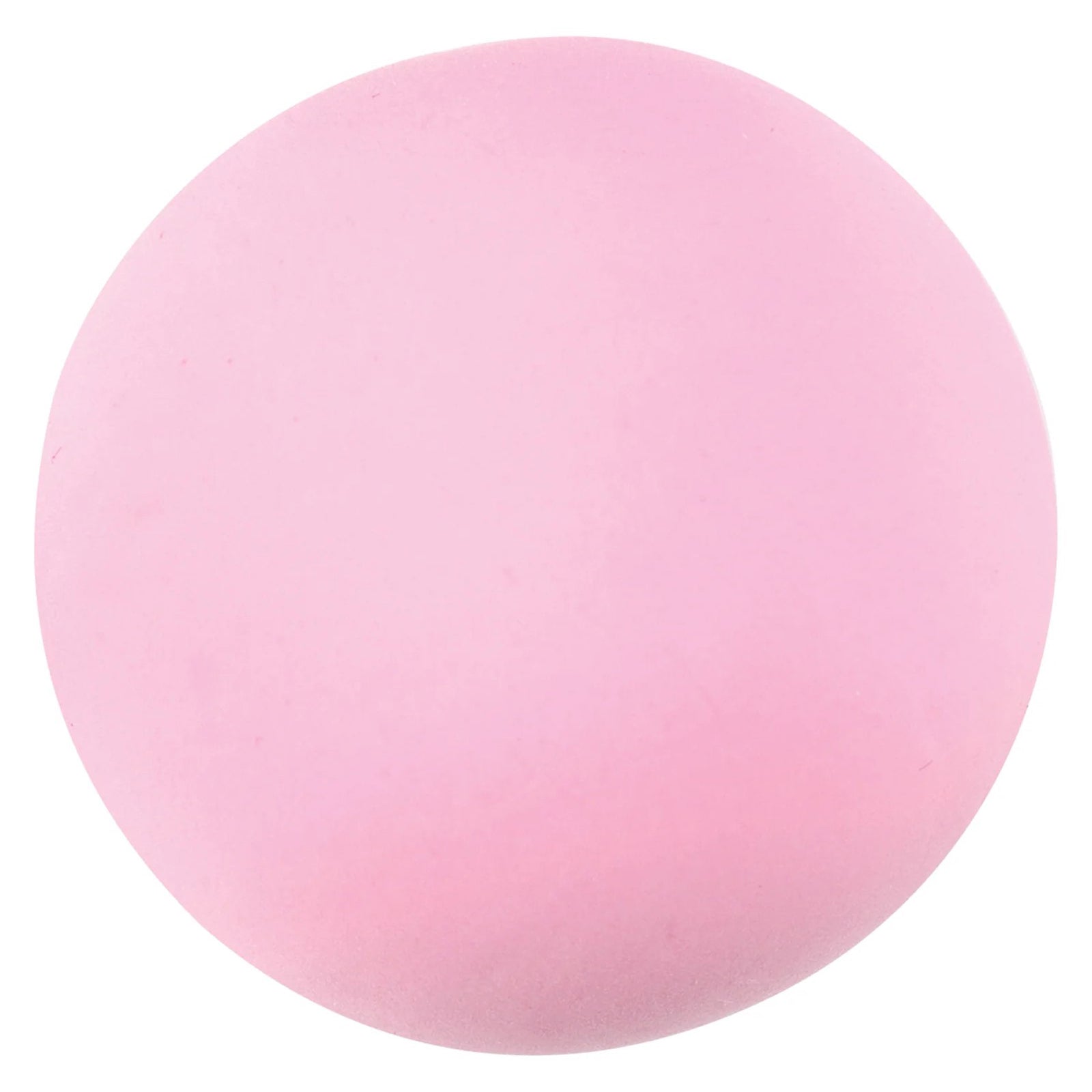 Close up studio image of a smooth pink ball of CreativeClay against a neutral background. The image emphasises the soft consistency, pastel colour and mouldable texture of the air dry modelling clay.