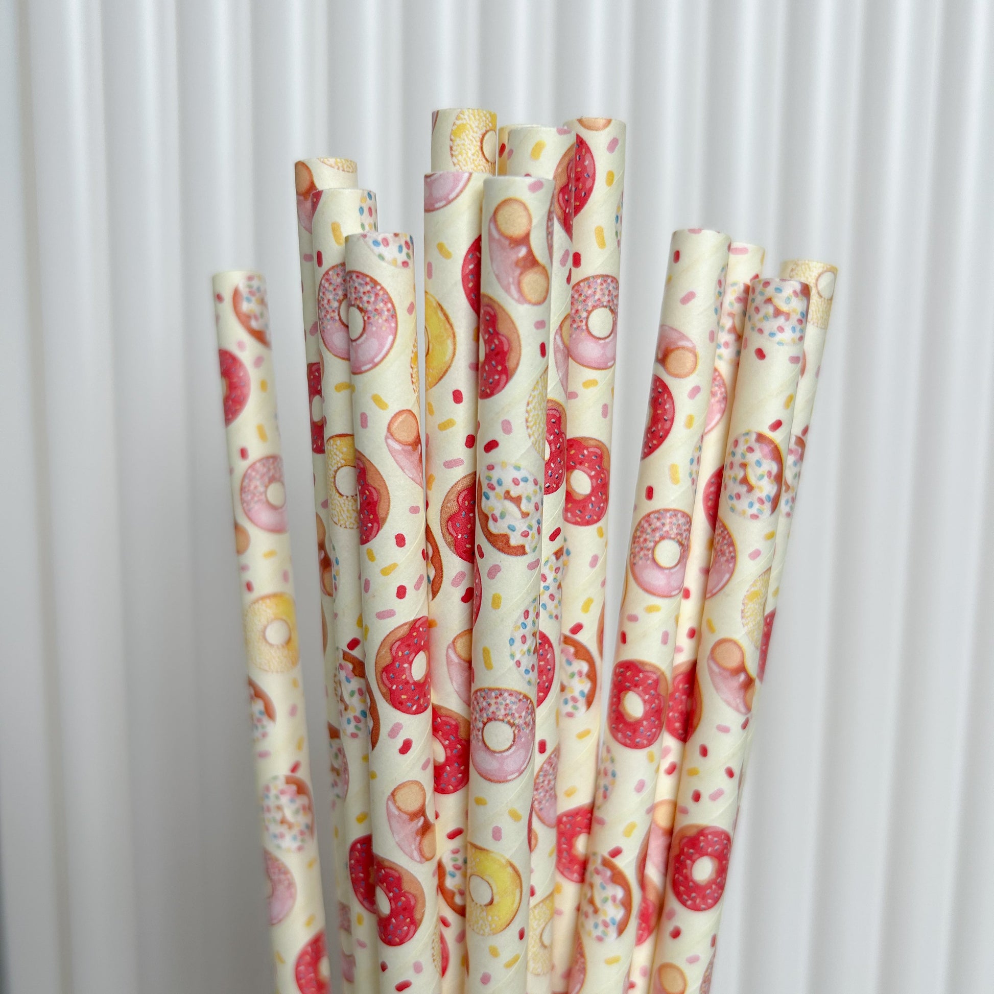 Creative Cafe Co 4ply Jumbo 8mm Paper Straws Donuts Carton 2400 - image 3