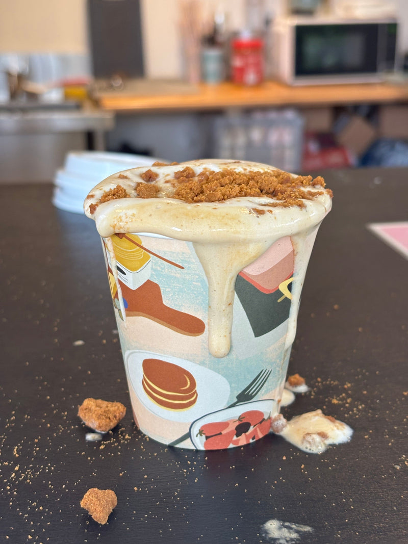 Creative Cafe Co 6oz Favourites home compostable coffee cup lifestyle cafe