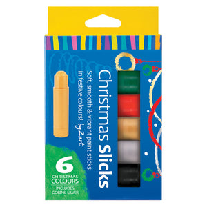 Creative School Supply Zart Slicks Christmas Colours Pack of 6 - image 1
