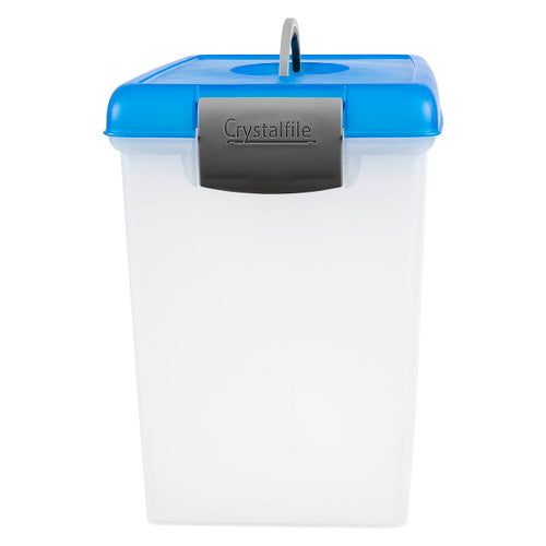 Crystalfile Carry Case 18L Blue Lid Clear Base - image 2