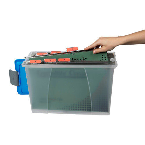 Crystalfile Carry Case 18L Blue Lid Clear Base - image 4