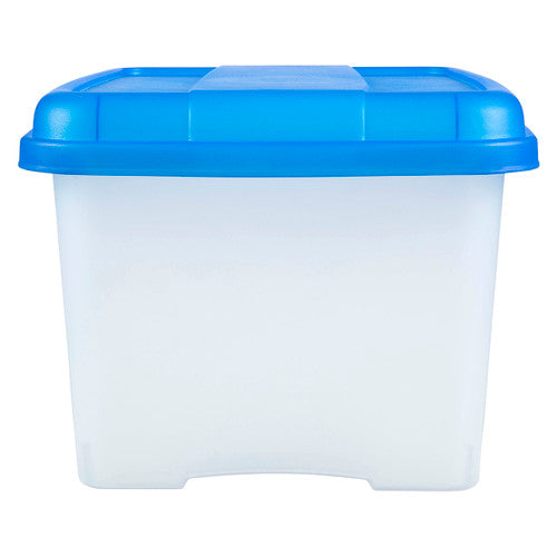 Crystalfile Porta Box open showing internal rails for foolscap suspension files