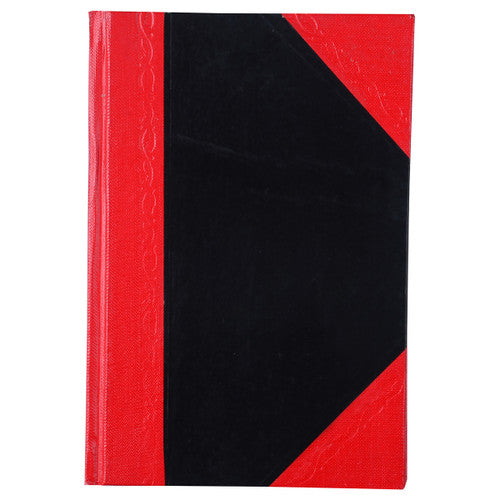 Cumberland Black and Red Original A6 notebook 100 ruled leaves, compact portable classic Black and Red notebook