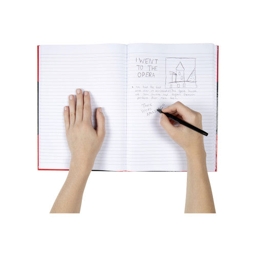 Cumberland Black and Red Notebook Gloss Cover A4 150 Leaf - image 3
