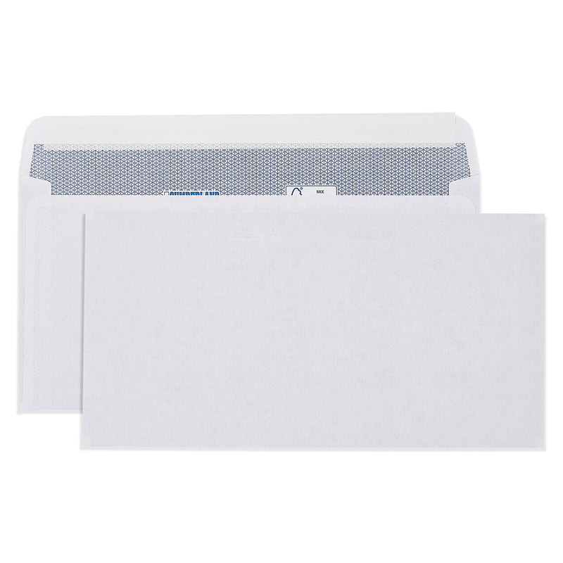 Cumberland DLX White Laser Strip Seal Security Envelopes Box 500 - image 1