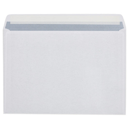Cumberland 6123412 C4 laser booklet mailer showing long-side opening for automated insertion equipment and heat-resistant window at 229 x 324mm