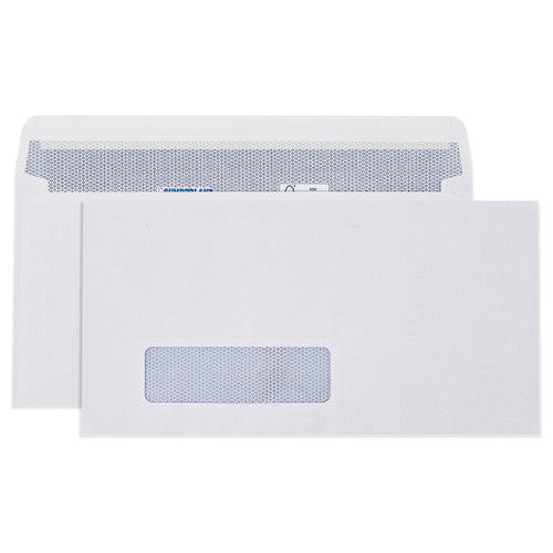 Cumberland 6053111 DLX laser window secretive FSC envelope 120 x 235mm hero view for DLX format automated laser print-and-mail
