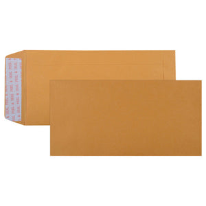 Cumberland 603322 DL gold strip seal pocket envelope 110 x 220mm hero view — the traditional gold Australian office envelope for business correspondence