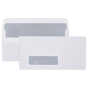 Cumberland 603214 DL window secretive self seal envelope 110 x 220mm hero view for high-volume invoice and statement print-and-mail