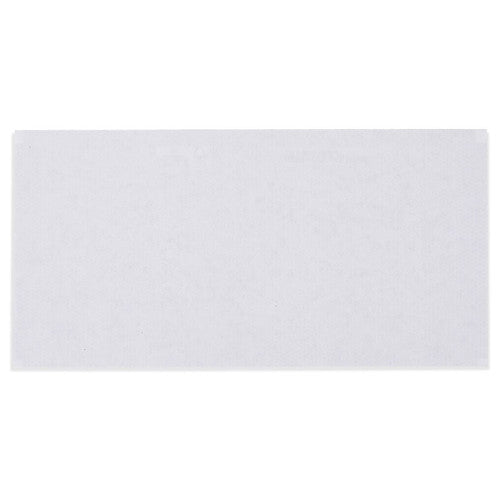 Front of a Cumberland 6033113 plain face white DL envelope, 110 x 220mm, blank and ready for a printed address