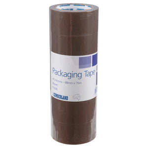 Cumberland Packaging Tape 45 Micron 48mm x 75m Brown Box 6 - image 1