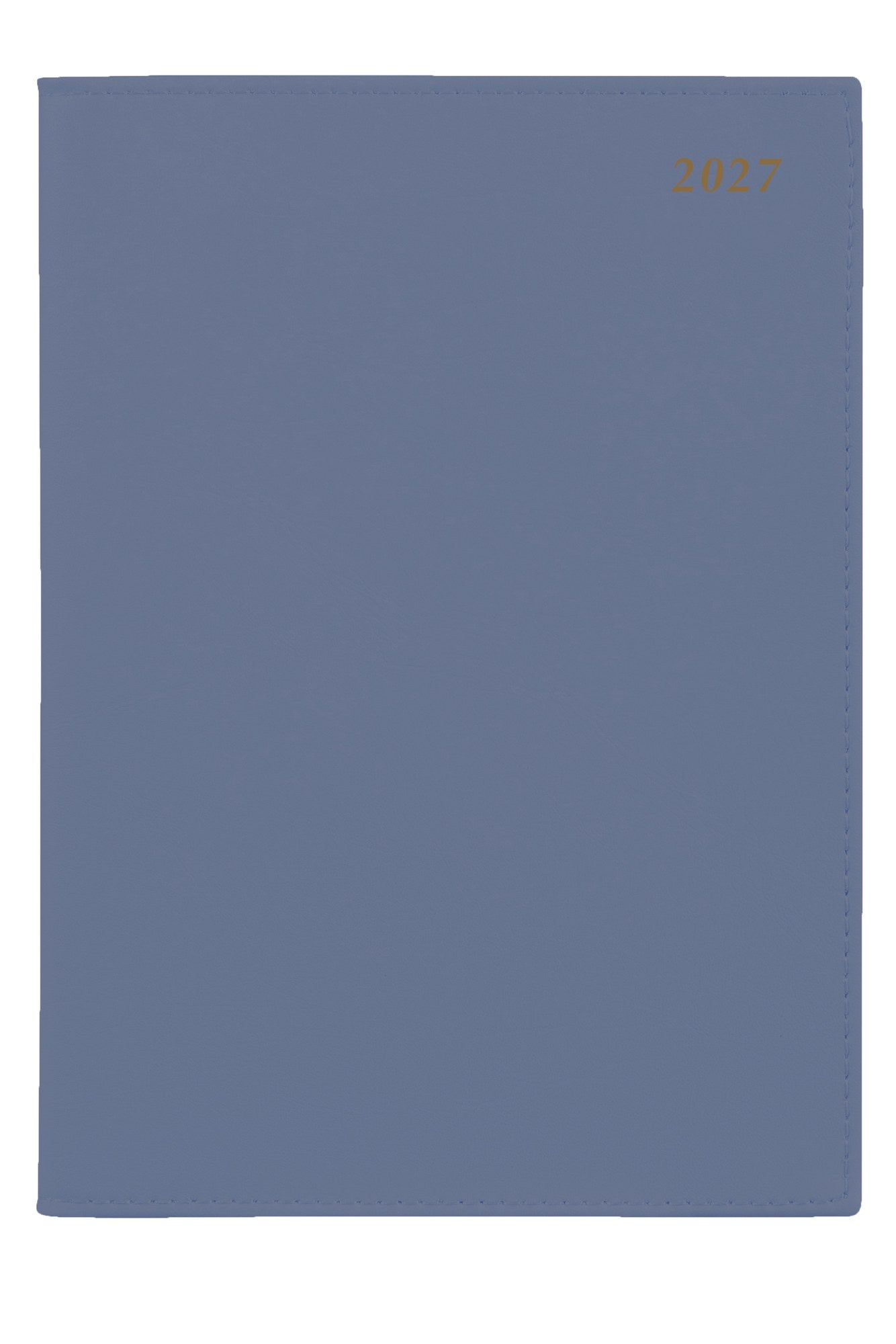Cumberland Soho Diary 2027 A4 Week To View Storm Blue shown front on, the storm blue cover, closed flat against a plain background.
