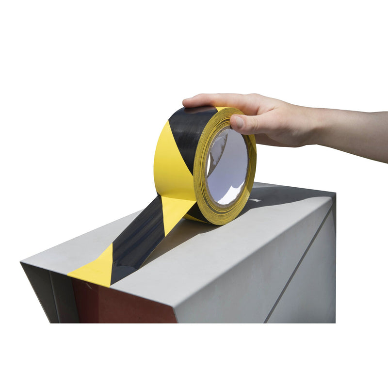 Cumberland Warning Tape 48mm x 45m Black and Yellow-2