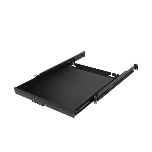 CyberPower CRA50004 1U sliding keyboard shelf in black cold rolled steel for 19-inch racks