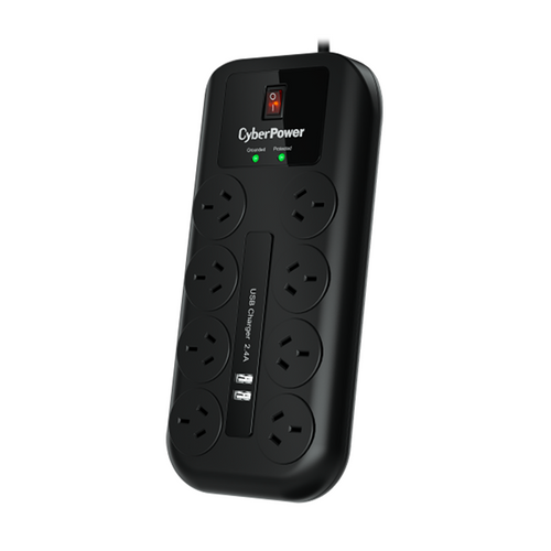 CyberPower 8 outlet surge protector with EMI/RFI filtering for home theatre and IT equipment
