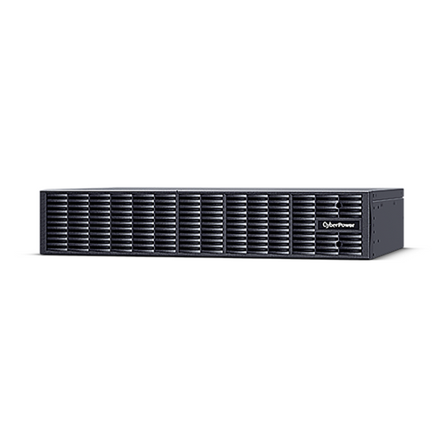 CyberPower BPSE24V40ART2U extended battery module front view in black metal rackmount enclosure