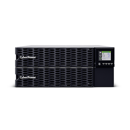 CyberPower smart UPS rear panel showing outlet groups and connections