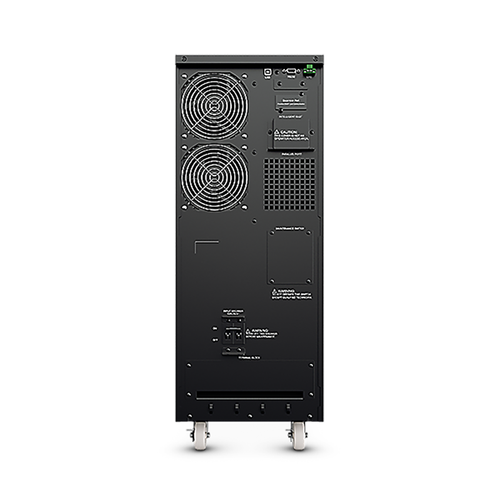 CyberPower 9000W rack-mount UPS rear panel showing outlets and EPO port