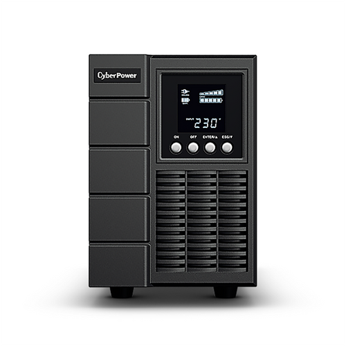 CyberPower Online S UPS rear panel with outlet sockets and EPO port