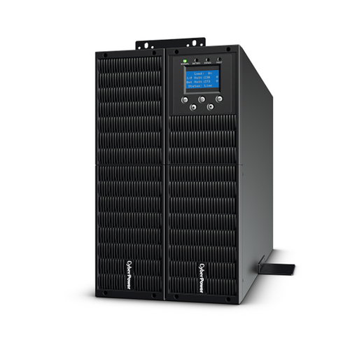 CyberPower 10000VA UPS LCD status display panel close-up