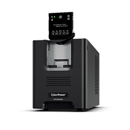 CyberPower 1500VA line-interactive UPS rear panel with USB, serial, and outlet connections