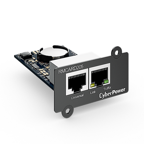 Front view of CyberPower RMCARD205 SNMP network management card