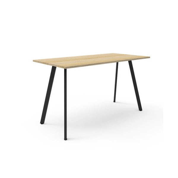 Rapidline Eternity High Bar Table 1800 x 900 x 1050mm Natural Oak / Black Satin
