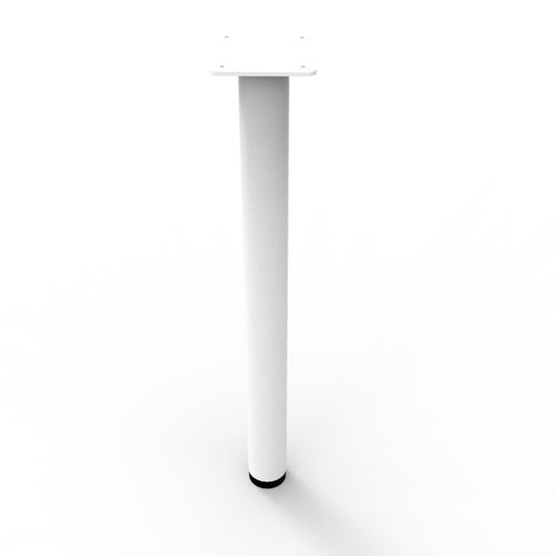 Rapidline Round Leg Set of 4 60mm Diameter Only White for Workstation